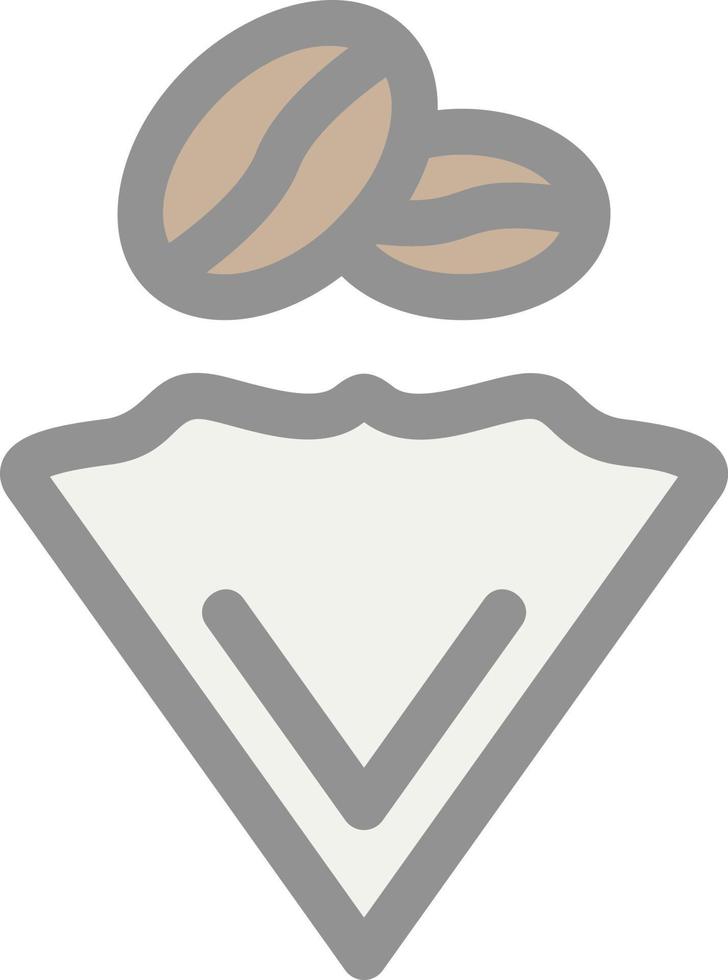 koffie filter vector icoon ontwerp