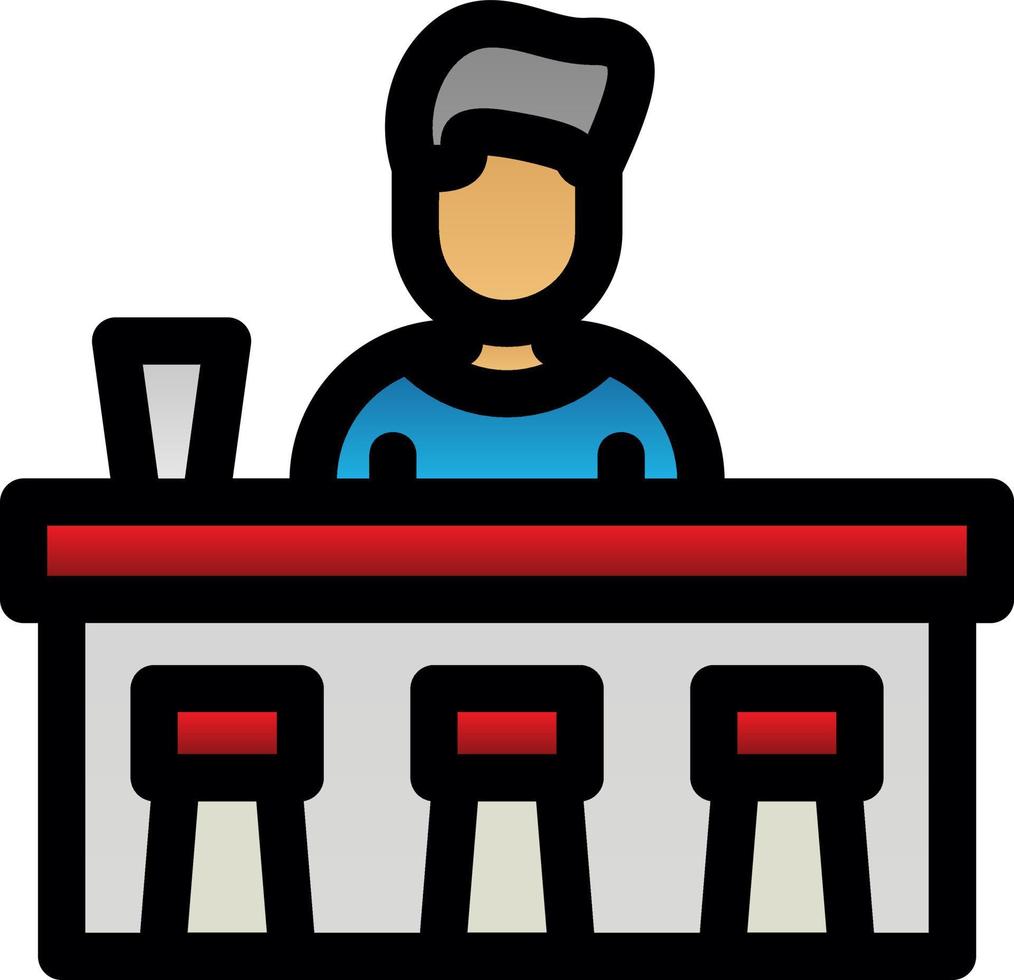 bar teller vector icoon ontwerp