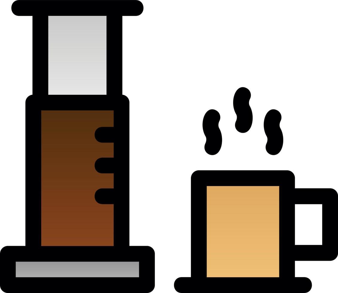 aeropress vector icoon ontwerp