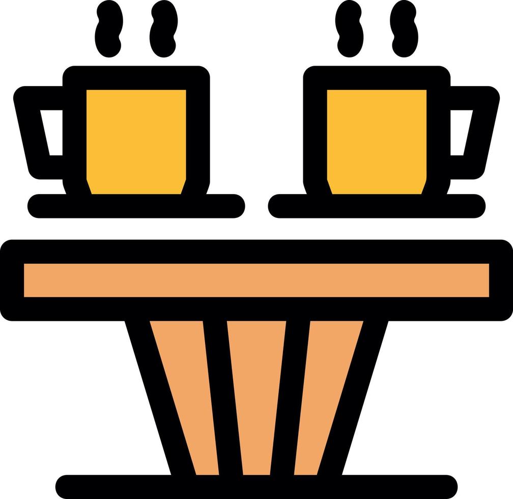 koffie tafel vector icoon ontwerp