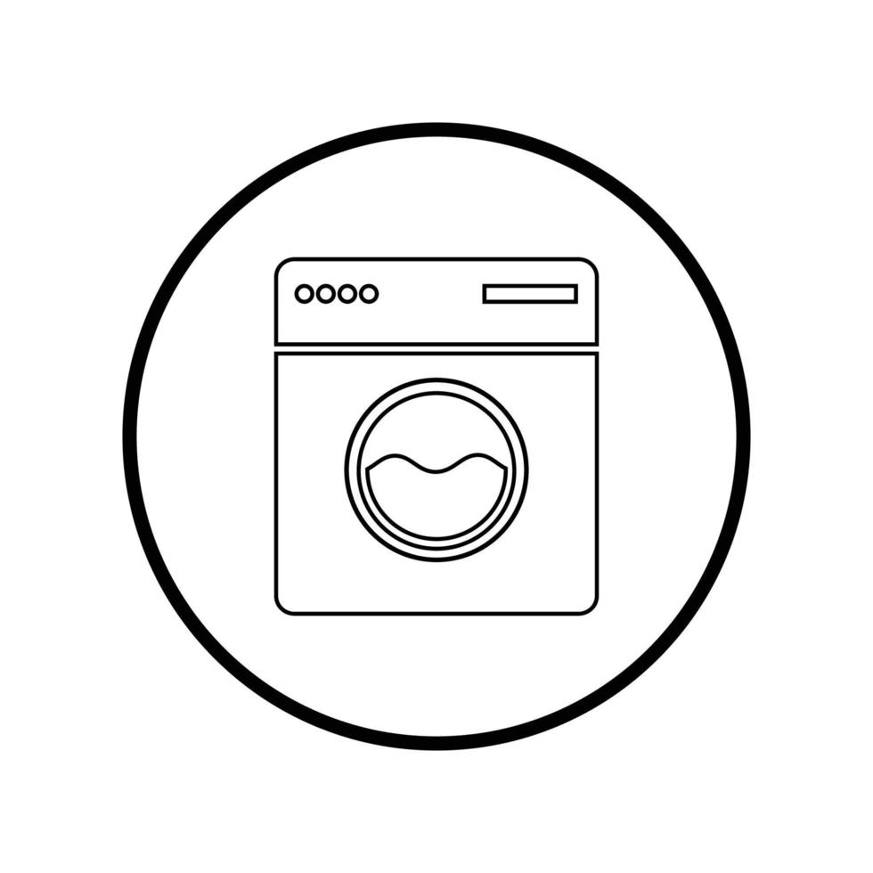 het wassen machine logo vector