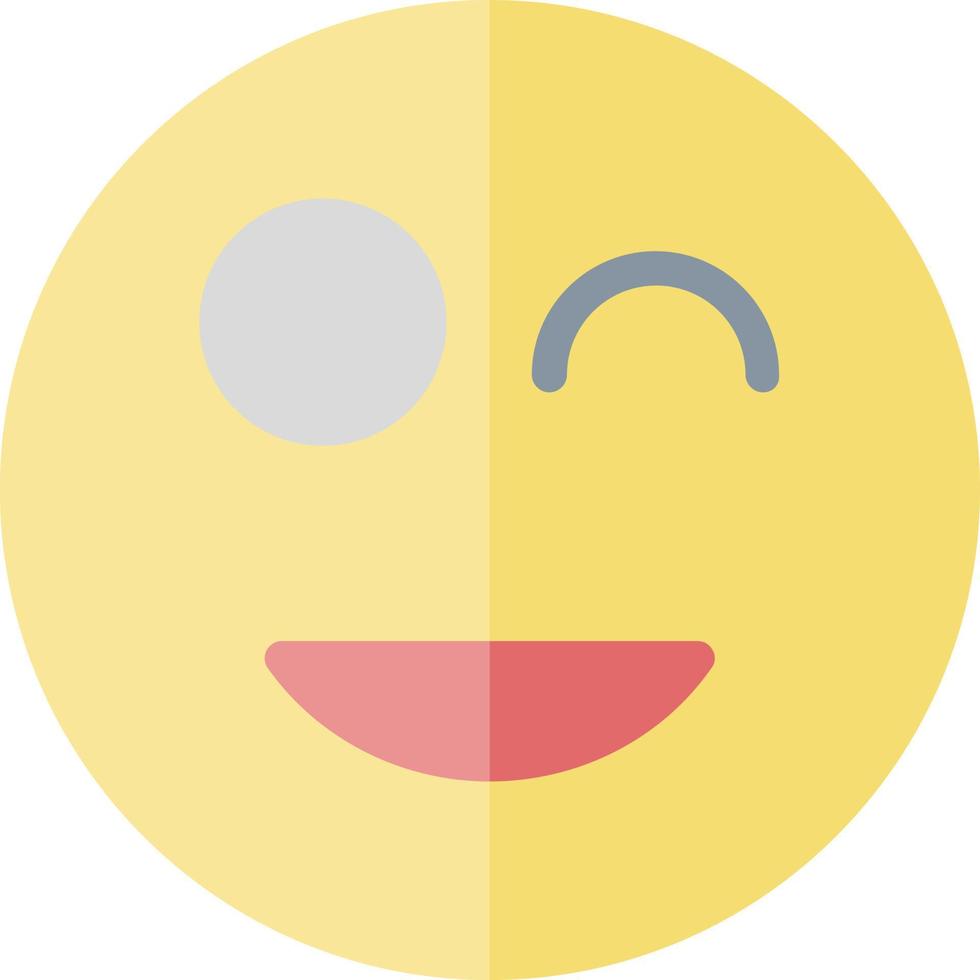 glimlach knipoog vector icoon ontwerp