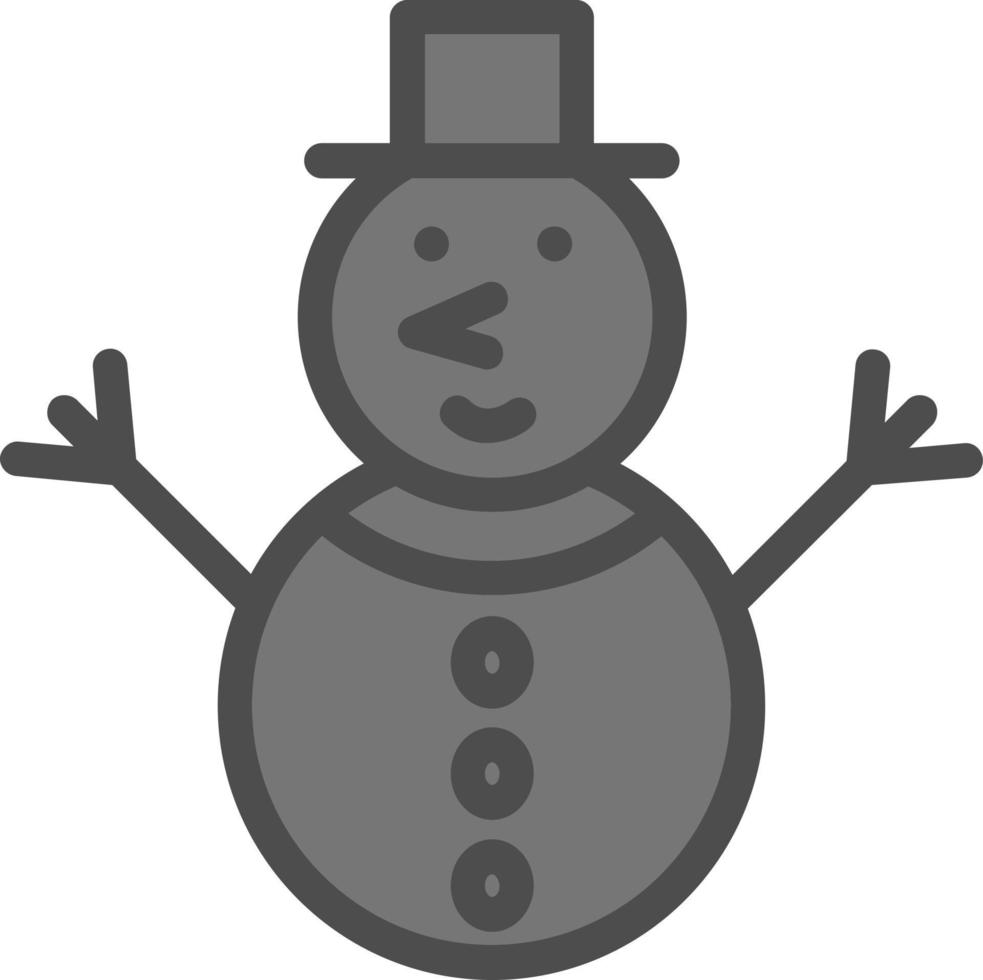 sneeuwman vector icoon ontwerp