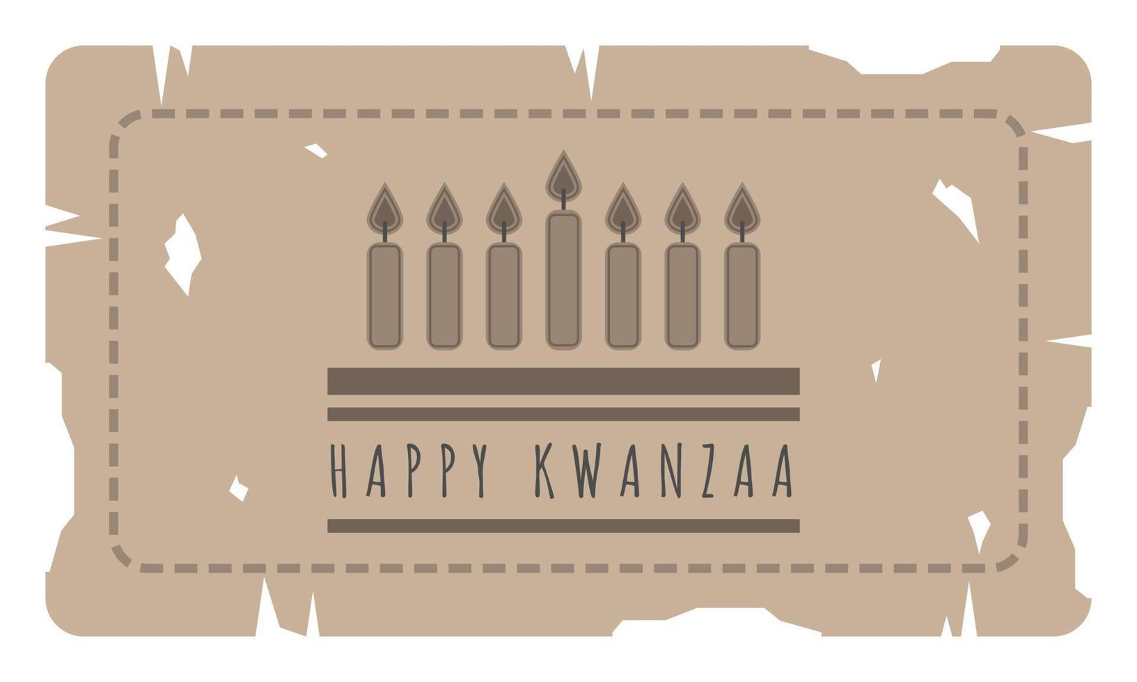 gelukkig kwanzaa achtergrond vector