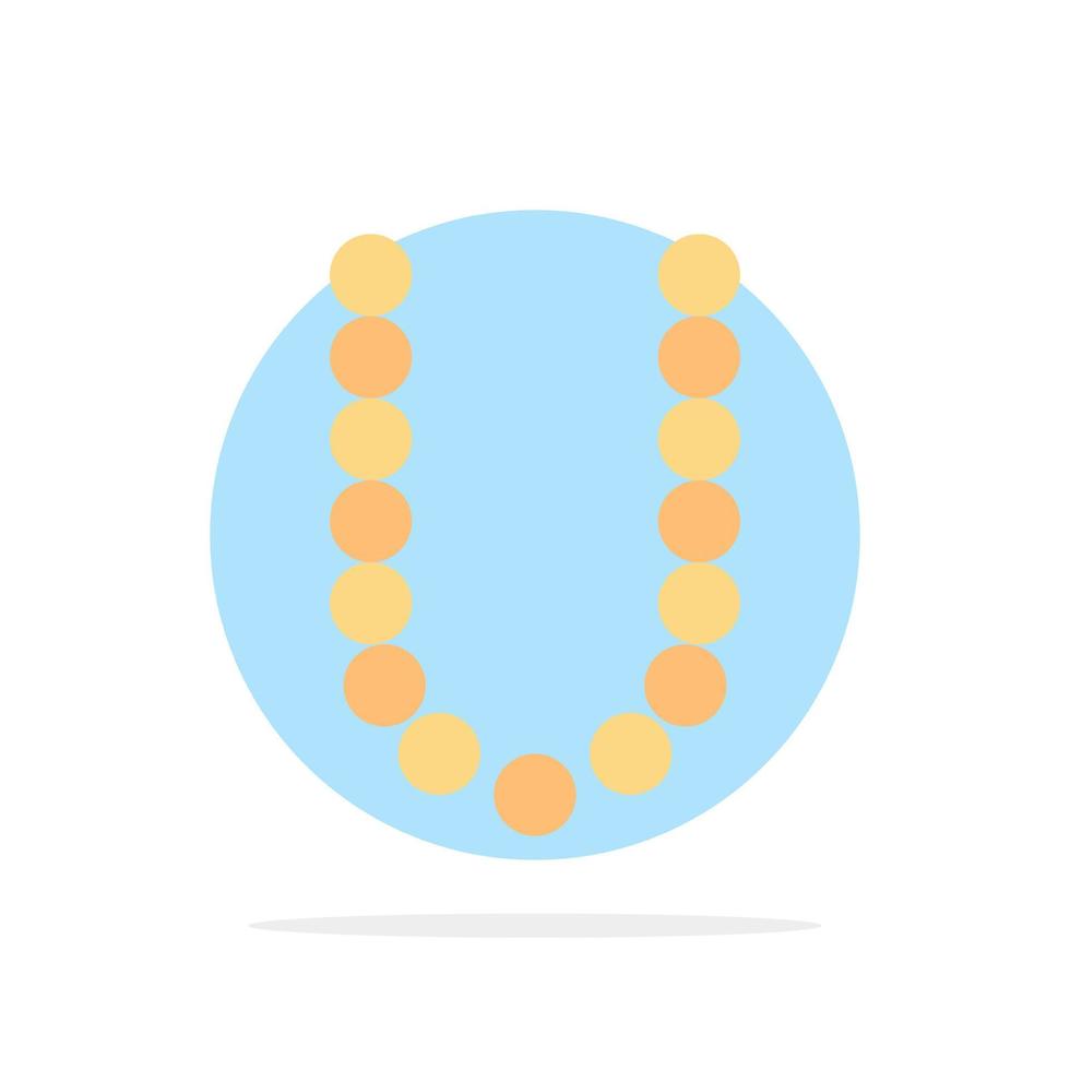 accessoires schoonheid lux halskettingen abstract cirkel achtergrond vlak kleur icoon vector