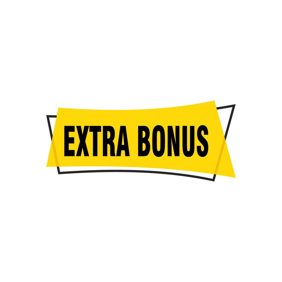 vector illustratie rood extra bonus label. modern web banier element