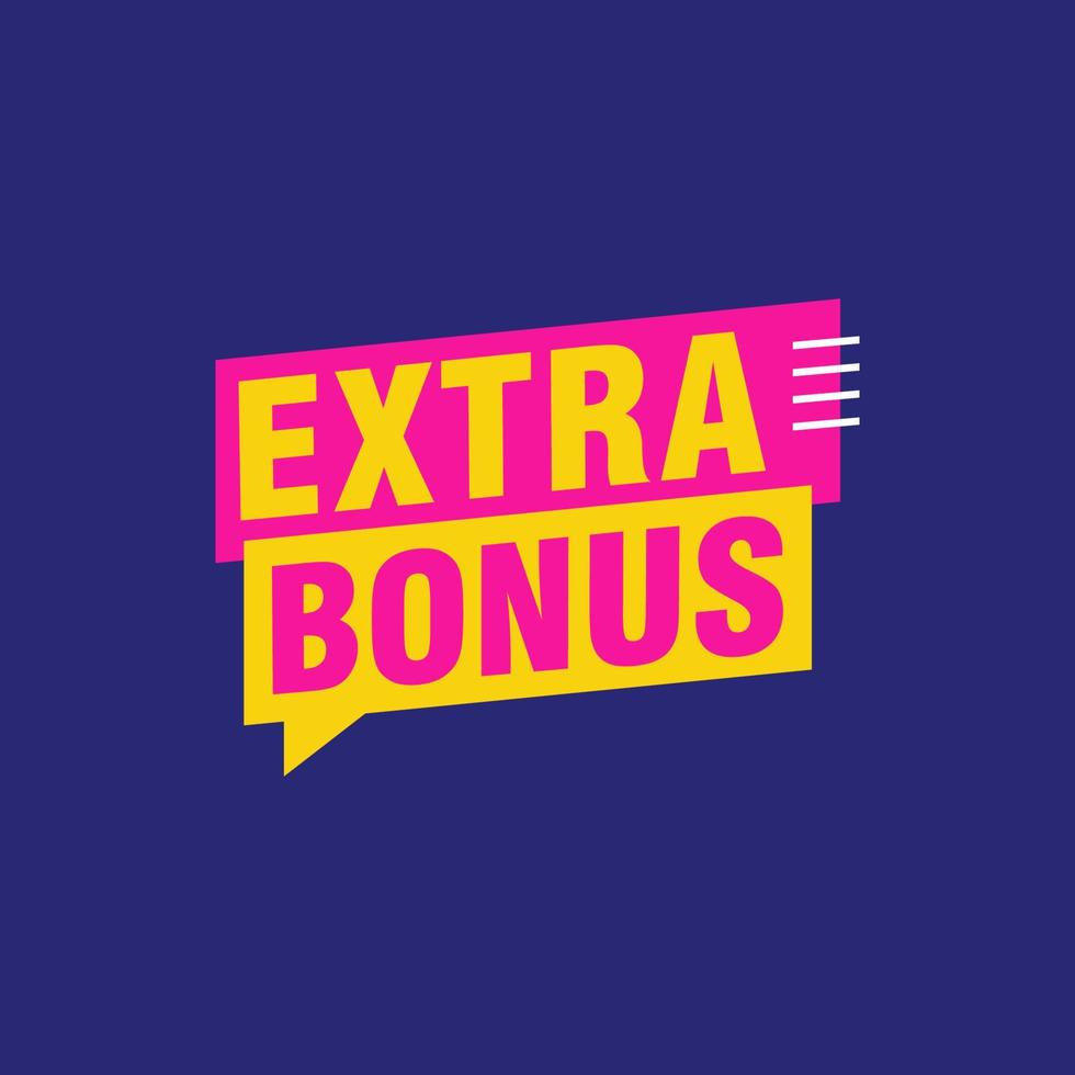 vector illustratie rood extra bonus label. modern web banier element