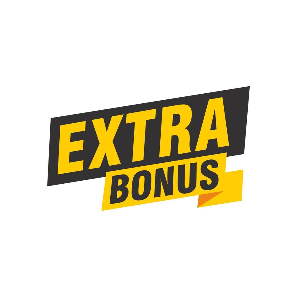 vector illustratie rood extra bonus label. modern web banier element