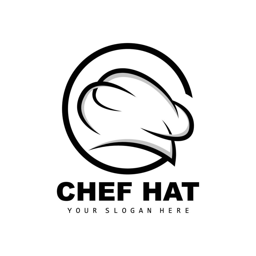 chef hoed logo, restaurant chef vector, ontwerp voor restaurant, horeca, deli, bakkerij vector