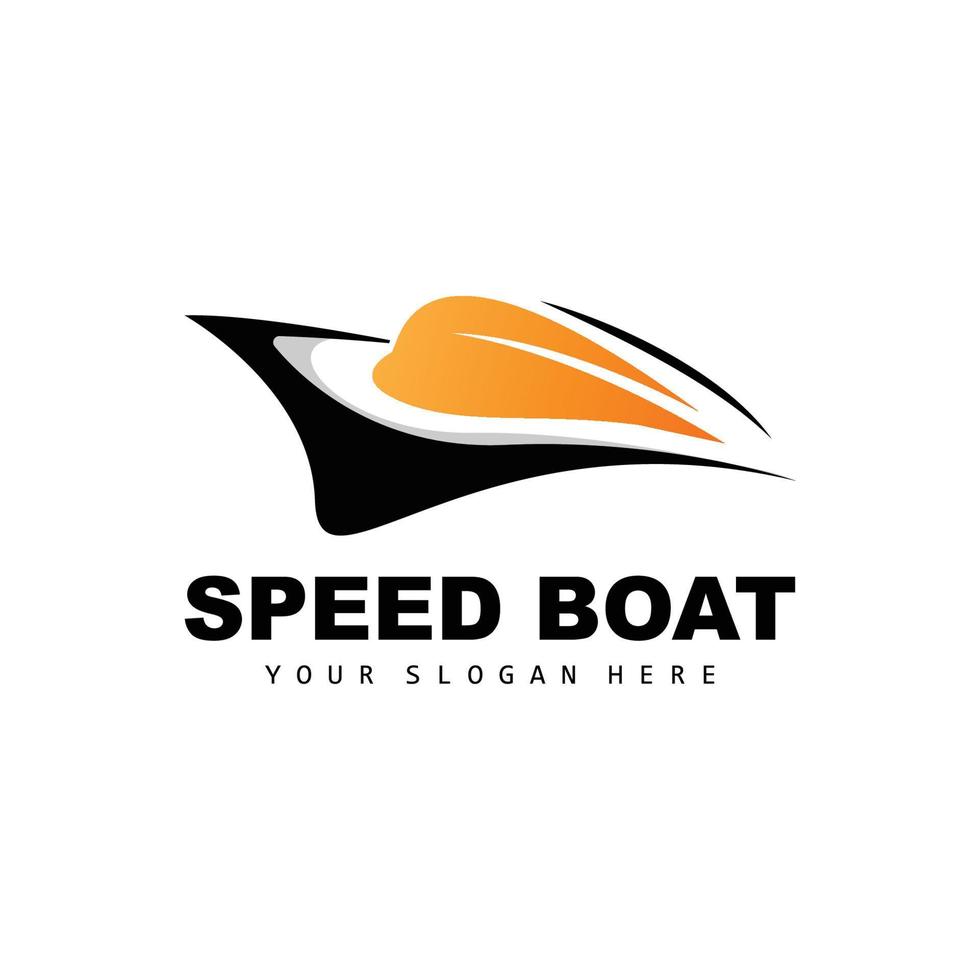 snelheid boot logo, snel lading schip vector, zeilboot, ontwerp voor schip fabricage bedrijf, waterweg Verzenden, marinier voertuigen, vervoer vector