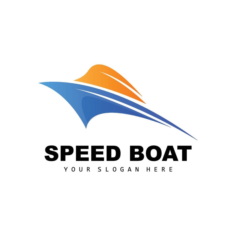 snelheid boot logo, snel lading schip vector, zeilboot, ontwerp voor schip fabricage bedrijf, waterweg Verzenden, marinier voertuigen, vervoer vector