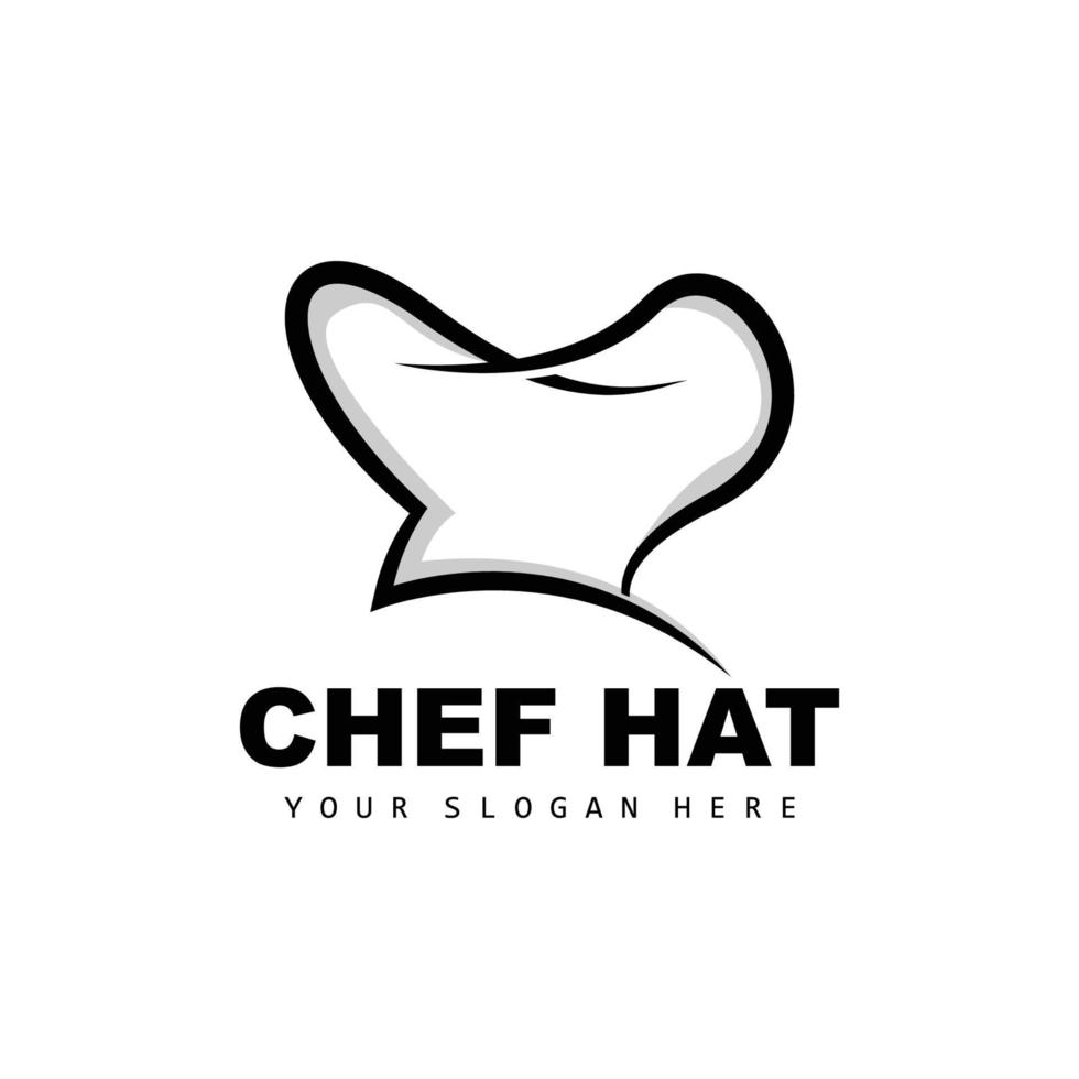 chef hoed logo, restaurant chef vector, ontwerp voor restaurant, horeca, deli, bakkerij vector