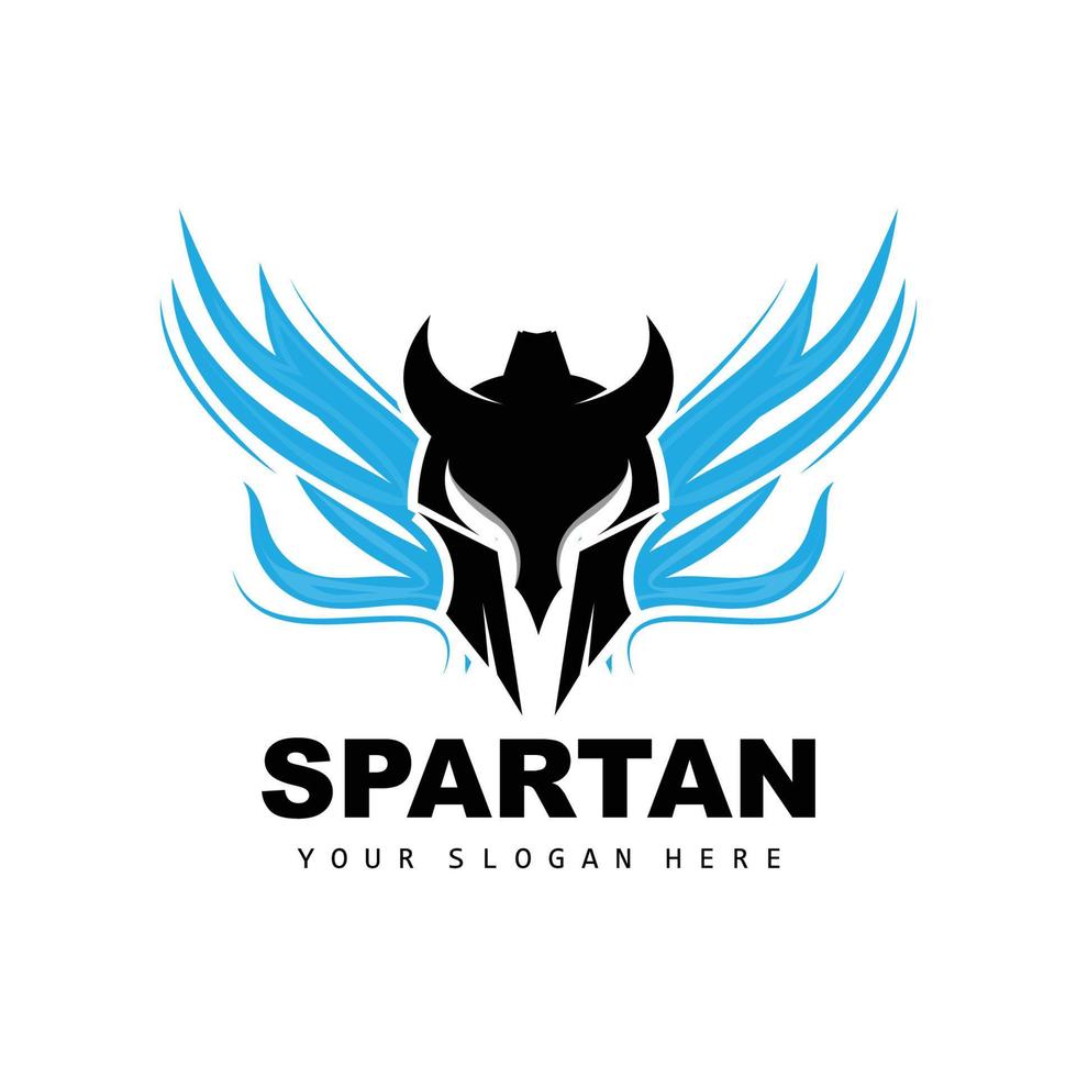 spartaans logo, vector viking, barbaar, oorlog helm ontwerp, Product merk illustratie