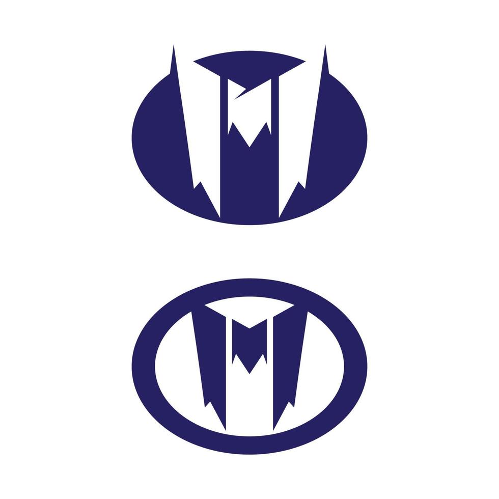 m brief logo sjabloon vector m