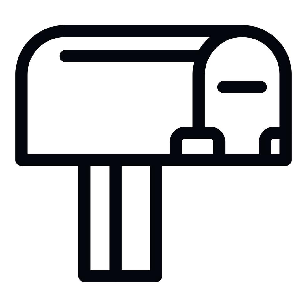 post- postbus icoon, schets stijl vector