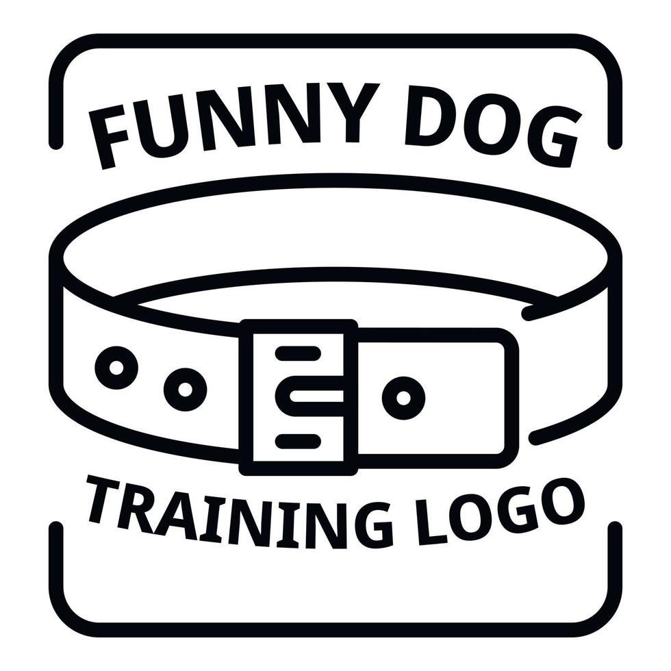 fany hond opleiding logo, schets stijl vector