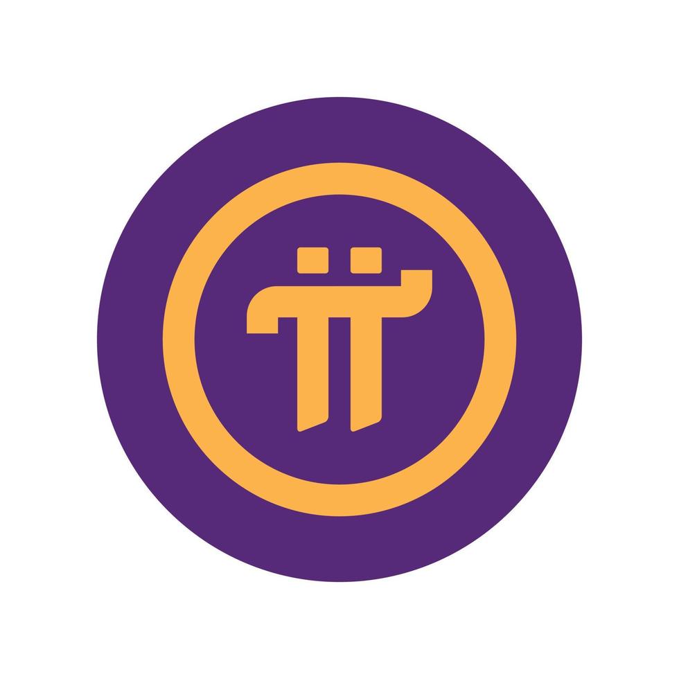 pi netwerk. pi pictogrammen. pi logo vector ontwerp illustratie. modieus en modern crypto valuta pi symbool voor logo's, pictogrammen, Sjablonen, websites, en apps