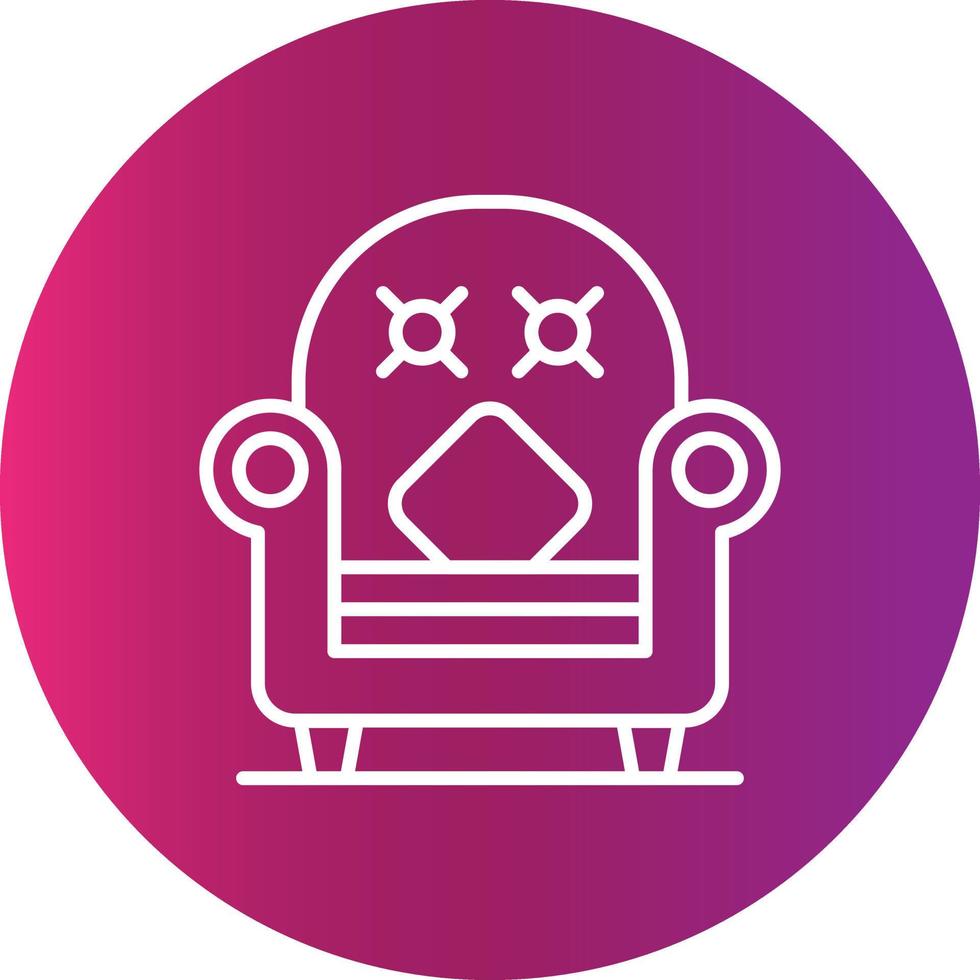 fauteuil creatief icoon ontwerp vector