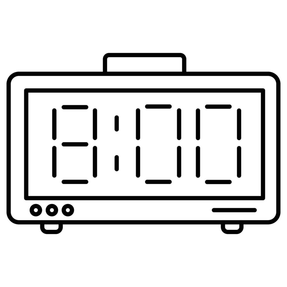 digitaal klok welke kan gemakkelijk aanpassen of Bewerk vector