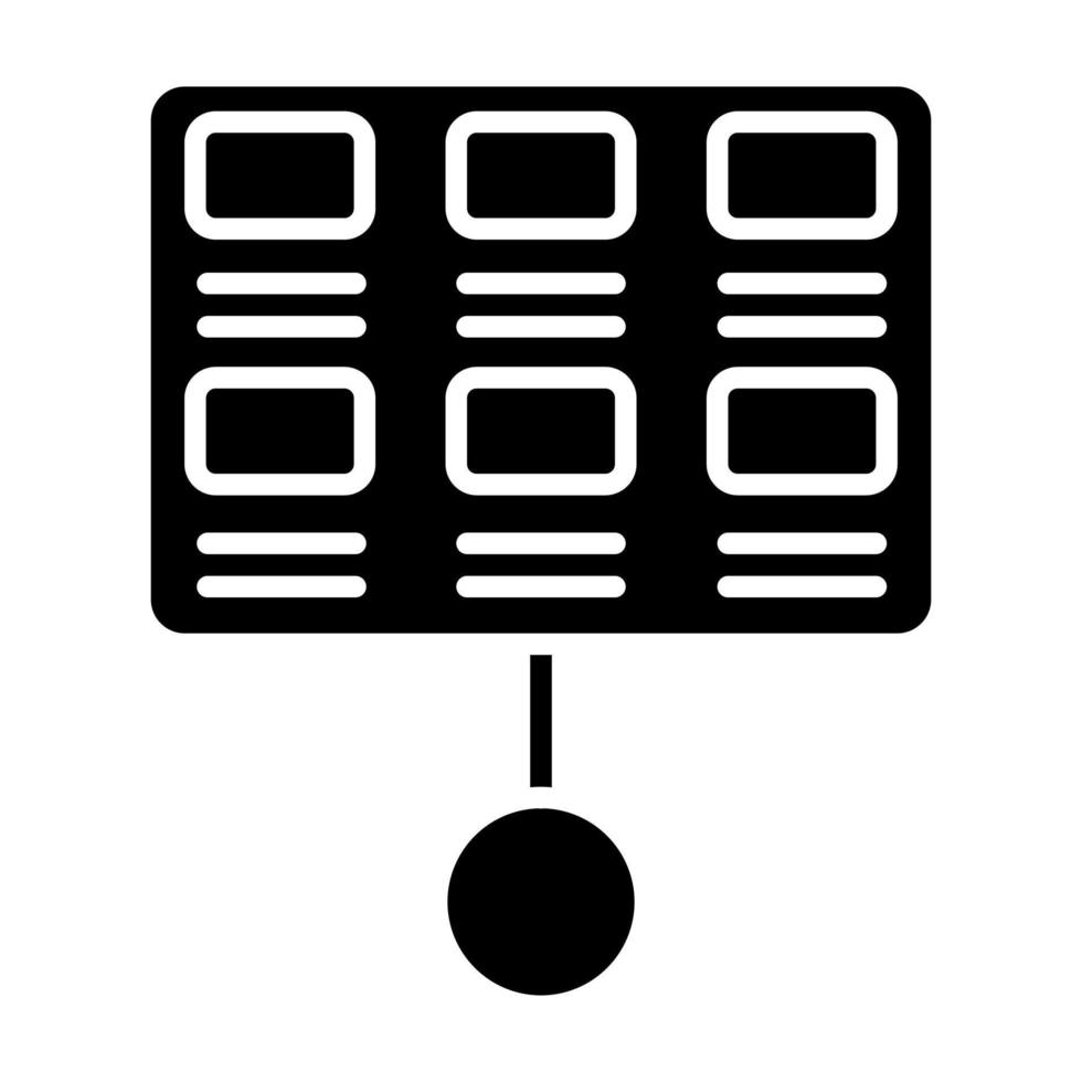 storyboard glyph-pictogram vector
