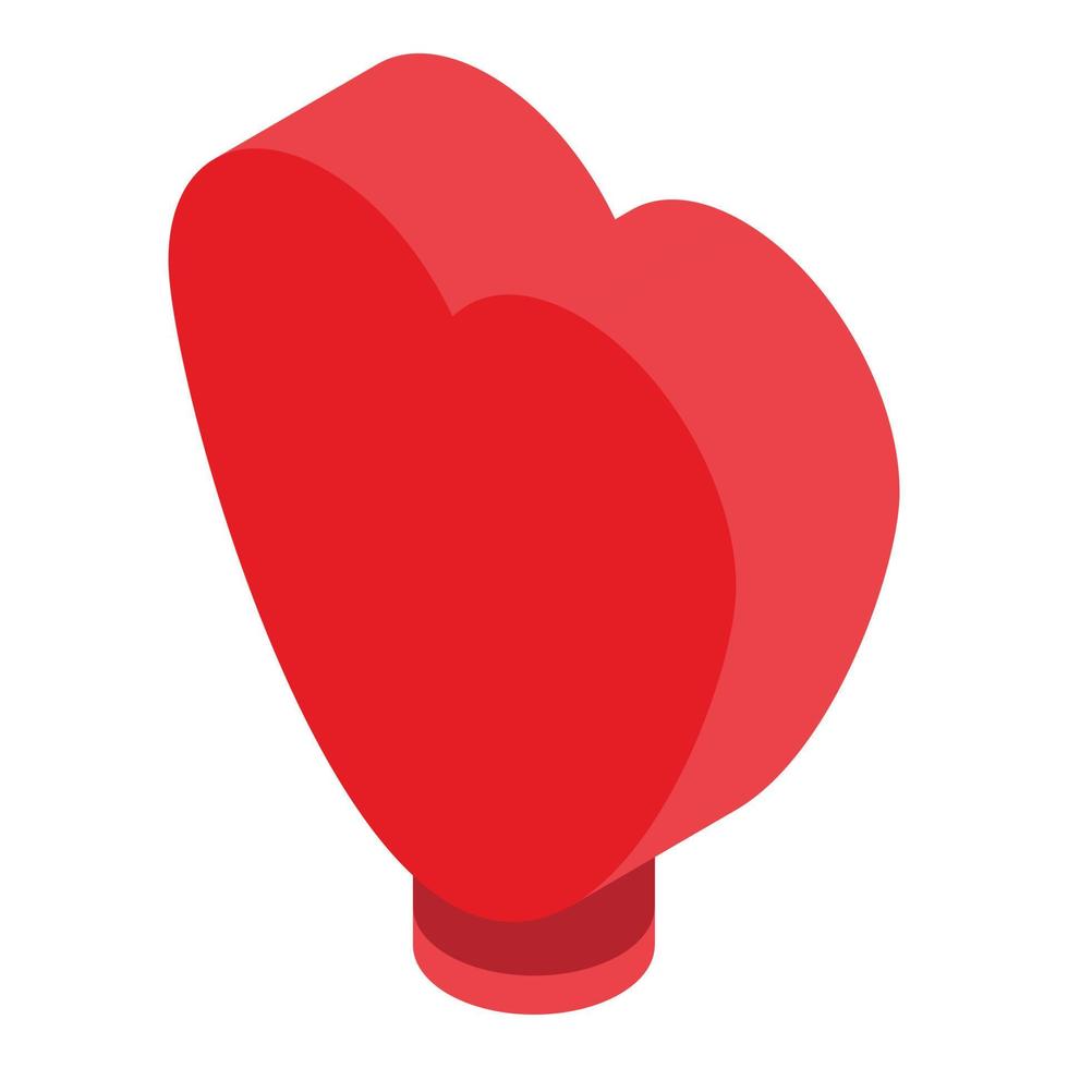 Chinese lantaarn hart icoon, isometrische stijl vector