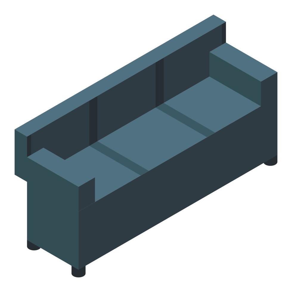 buitenshuis sofa icoon, isometrische stijl vector