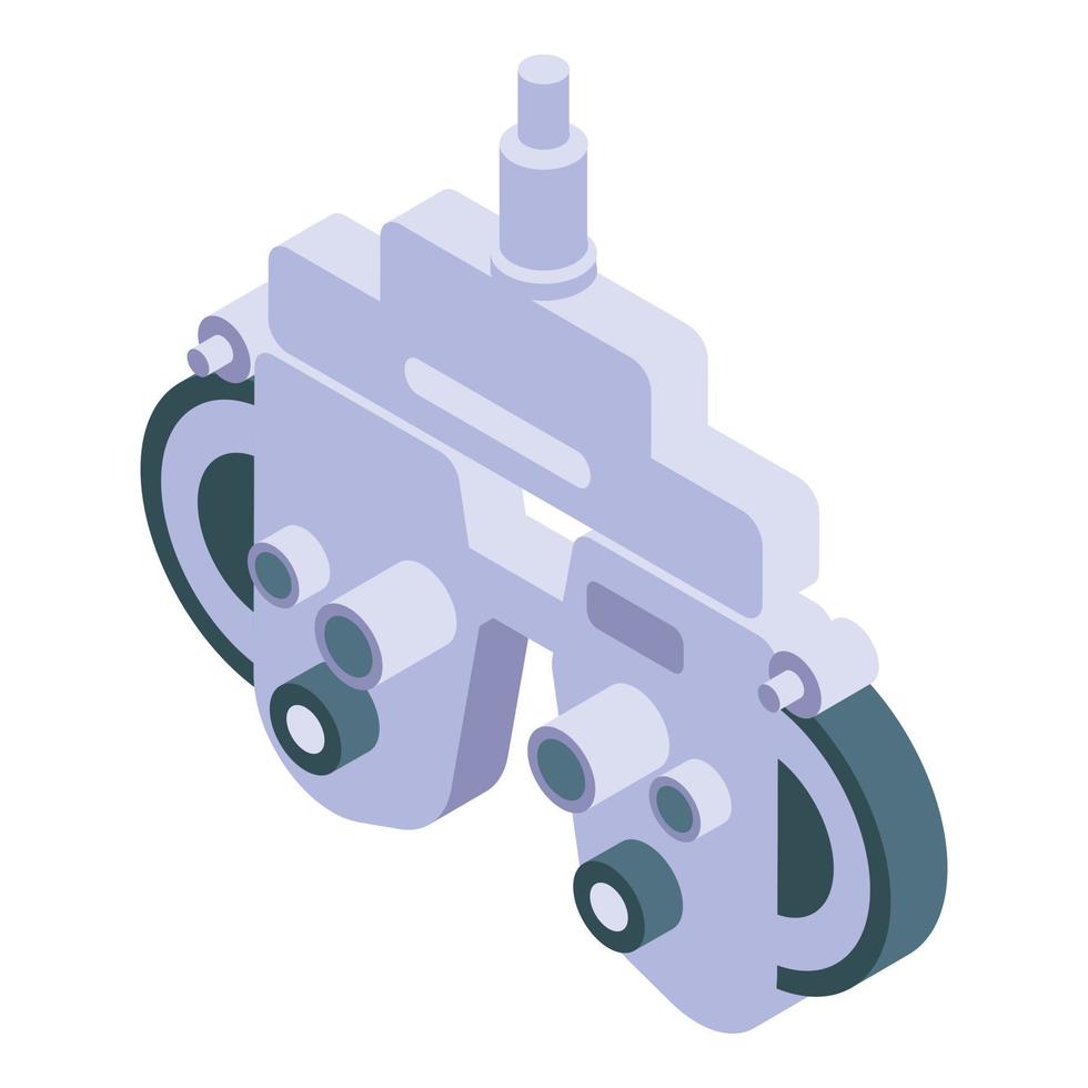 diagnostisch oog bril icoon, isometrische stijl vector