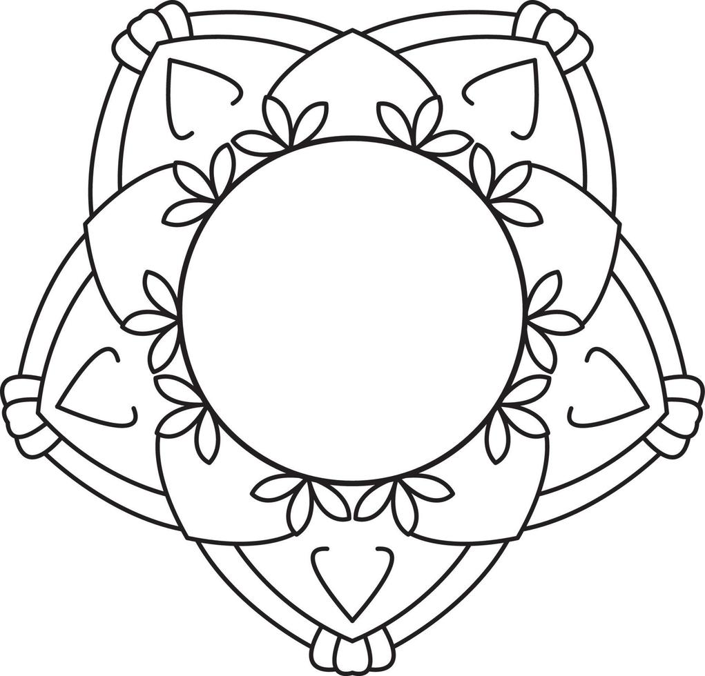 mandala kleur bladzijde grafisch vector