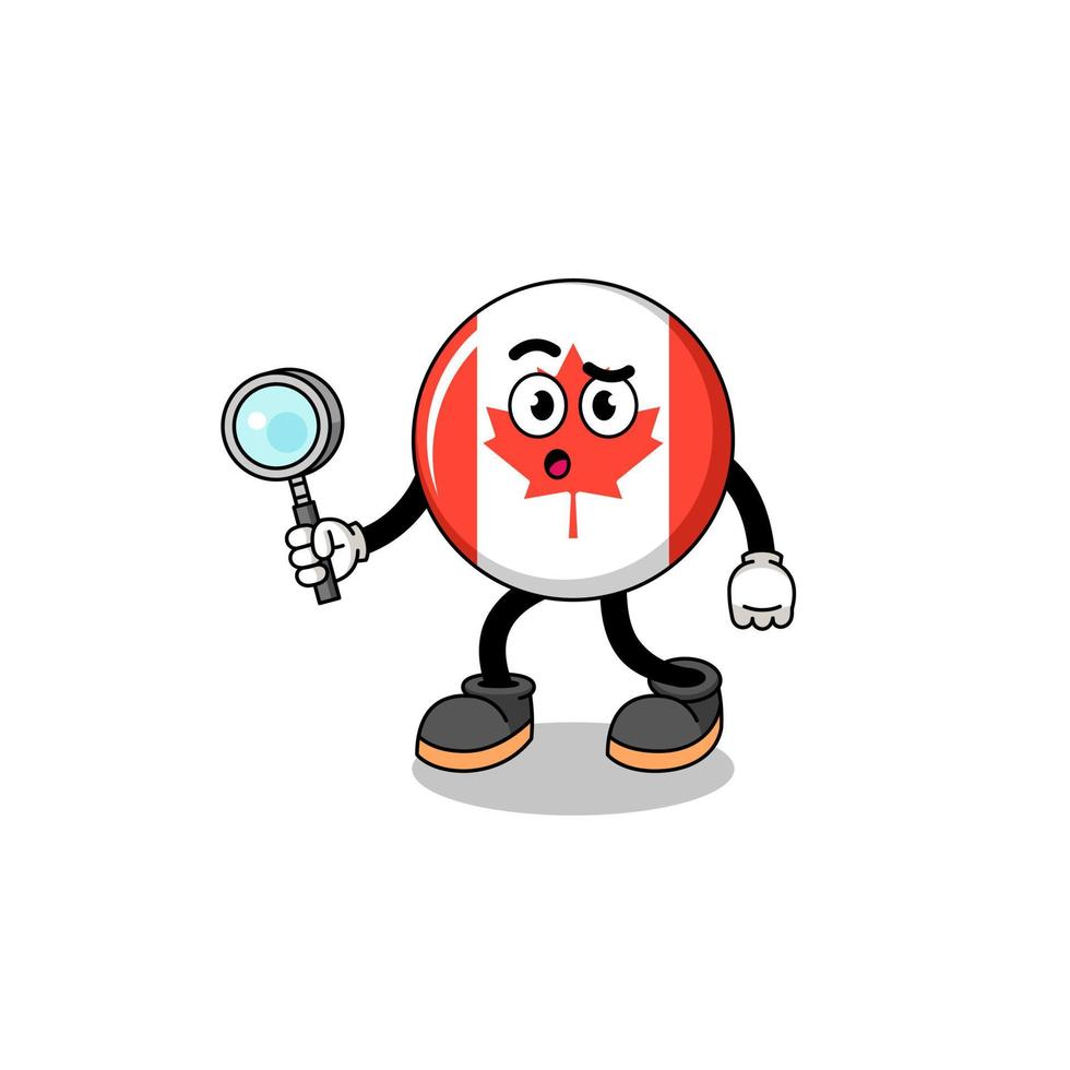 mascotte van Canada vlag zoeken vector