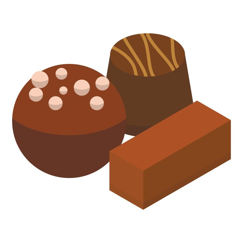 cacao Choco icoon, isometrische stijl vector