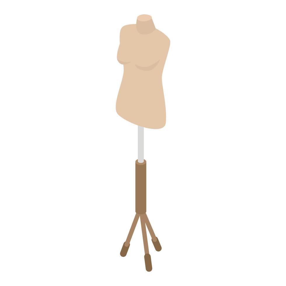 mannequin lichaam icoon, isometrische stijl vector