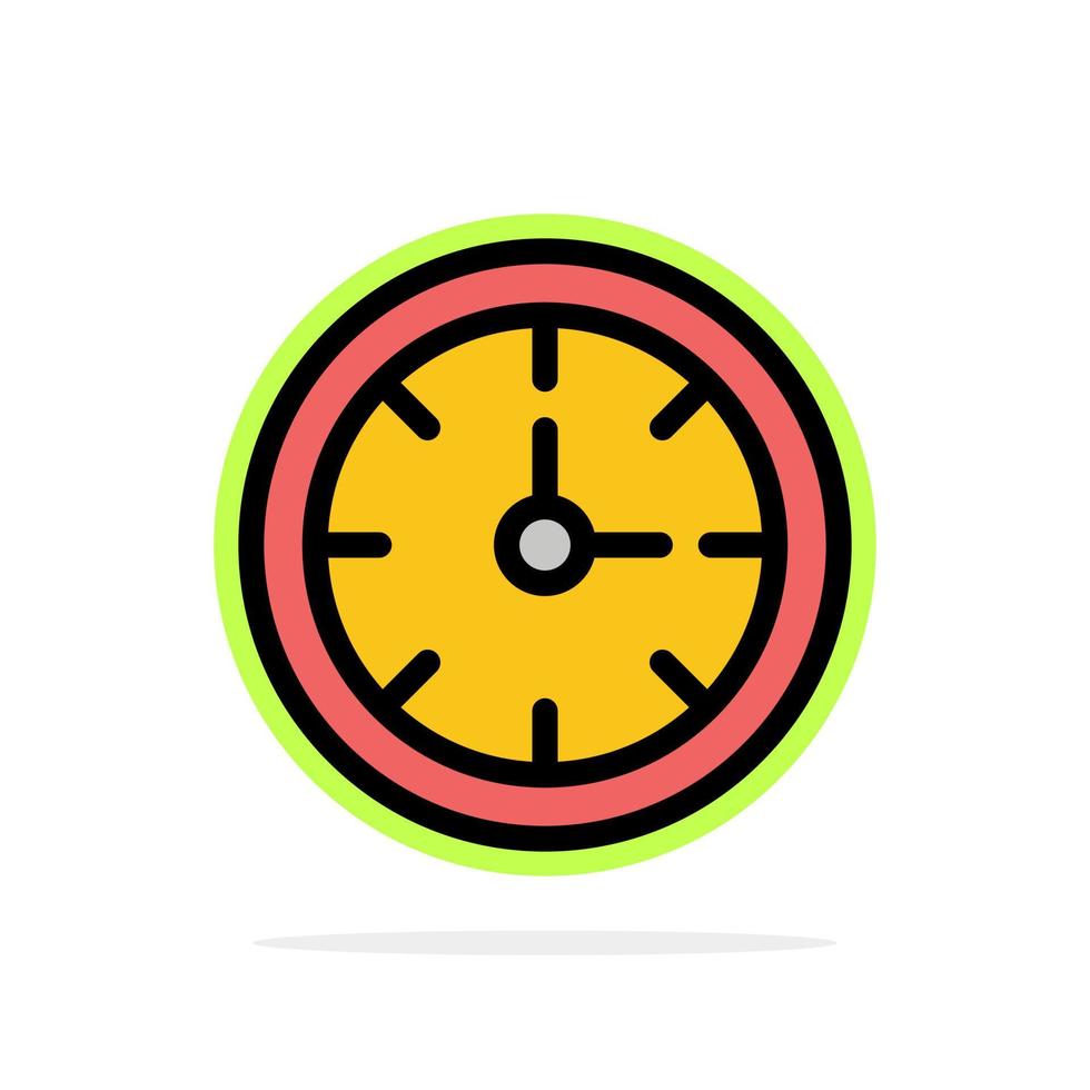 alarm klok stopwatch tijd abstract cirkel achtergrond vlak kleur icoon vector