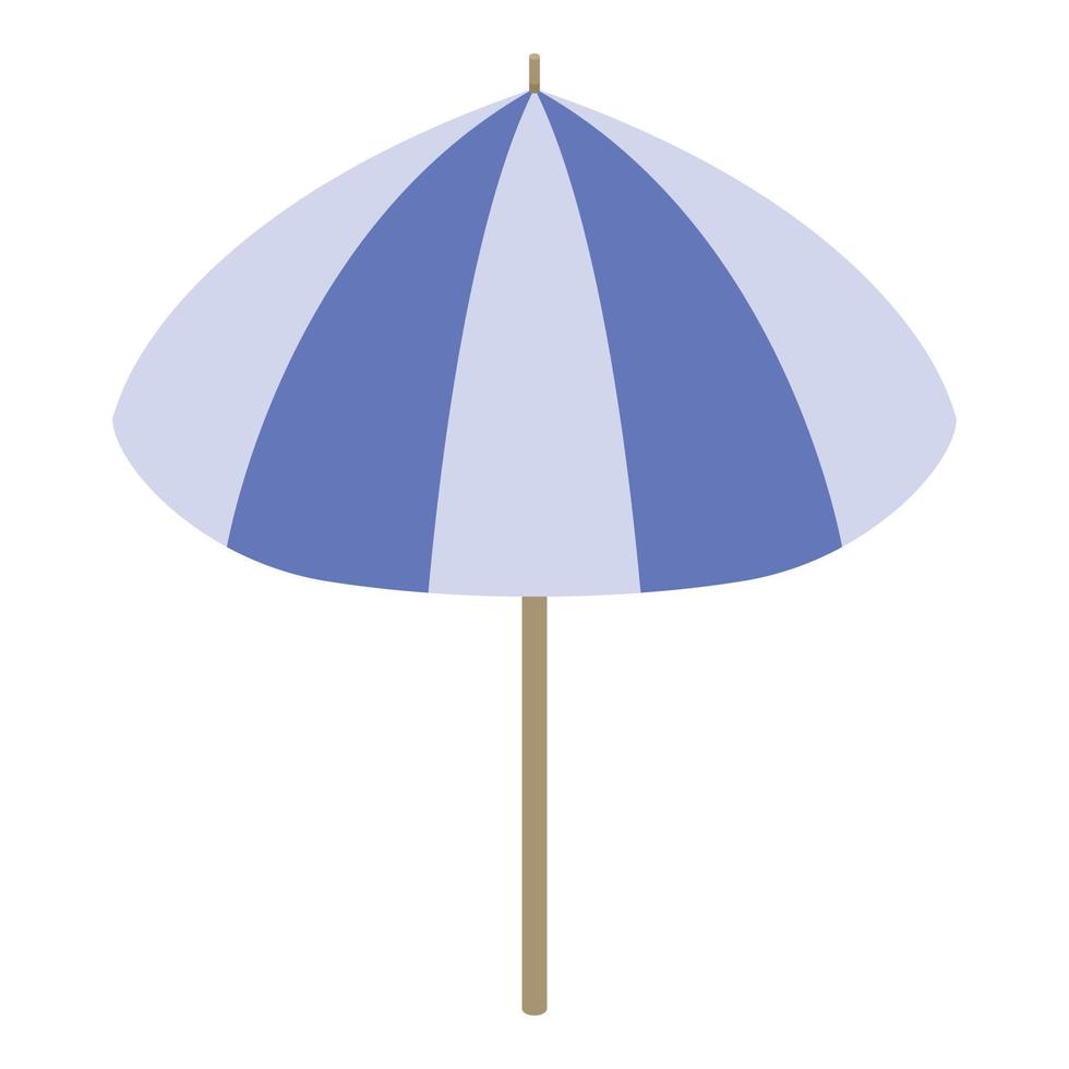grijs blauw paraplu icoon, isometrische stijl vector