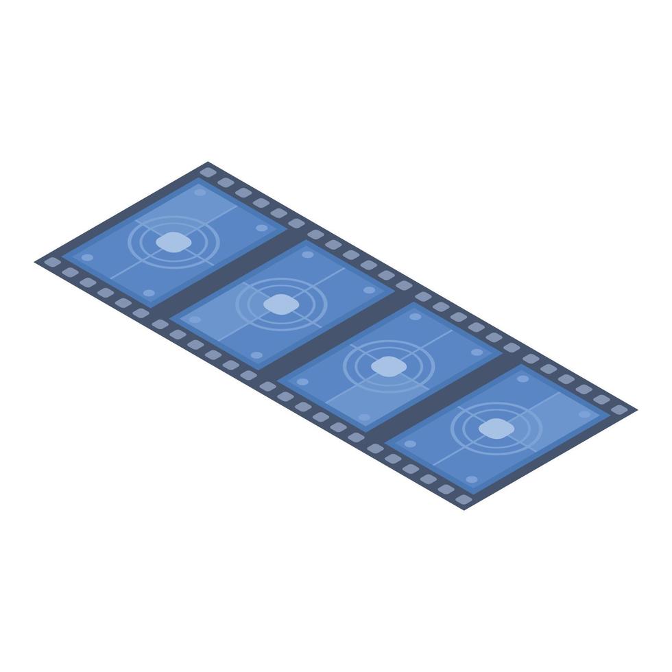 bioscoop film icoon, isometrische stijl vector