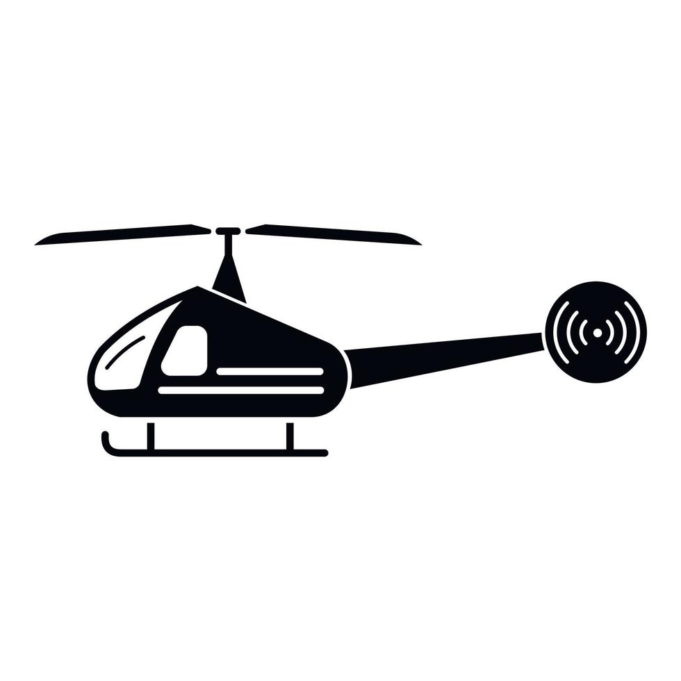 stad helikopter icoon, gemakkelijk stijl vector