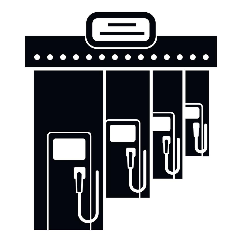 gas- benzine vullen icoon, gemakkelijk stijl vector