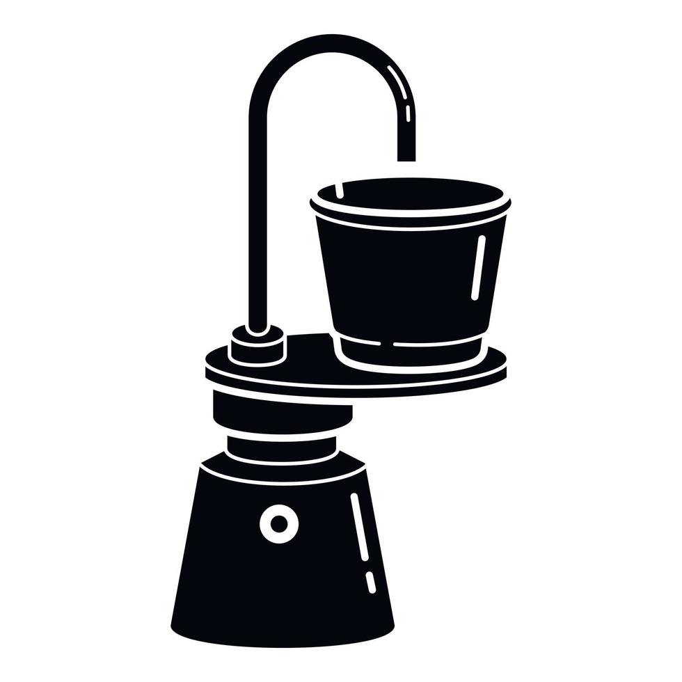 melk koffie maker icoon, gemakkelijk stijl vector