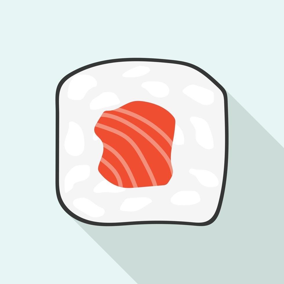 vers sushi rollen icoon, vlak stijl vector