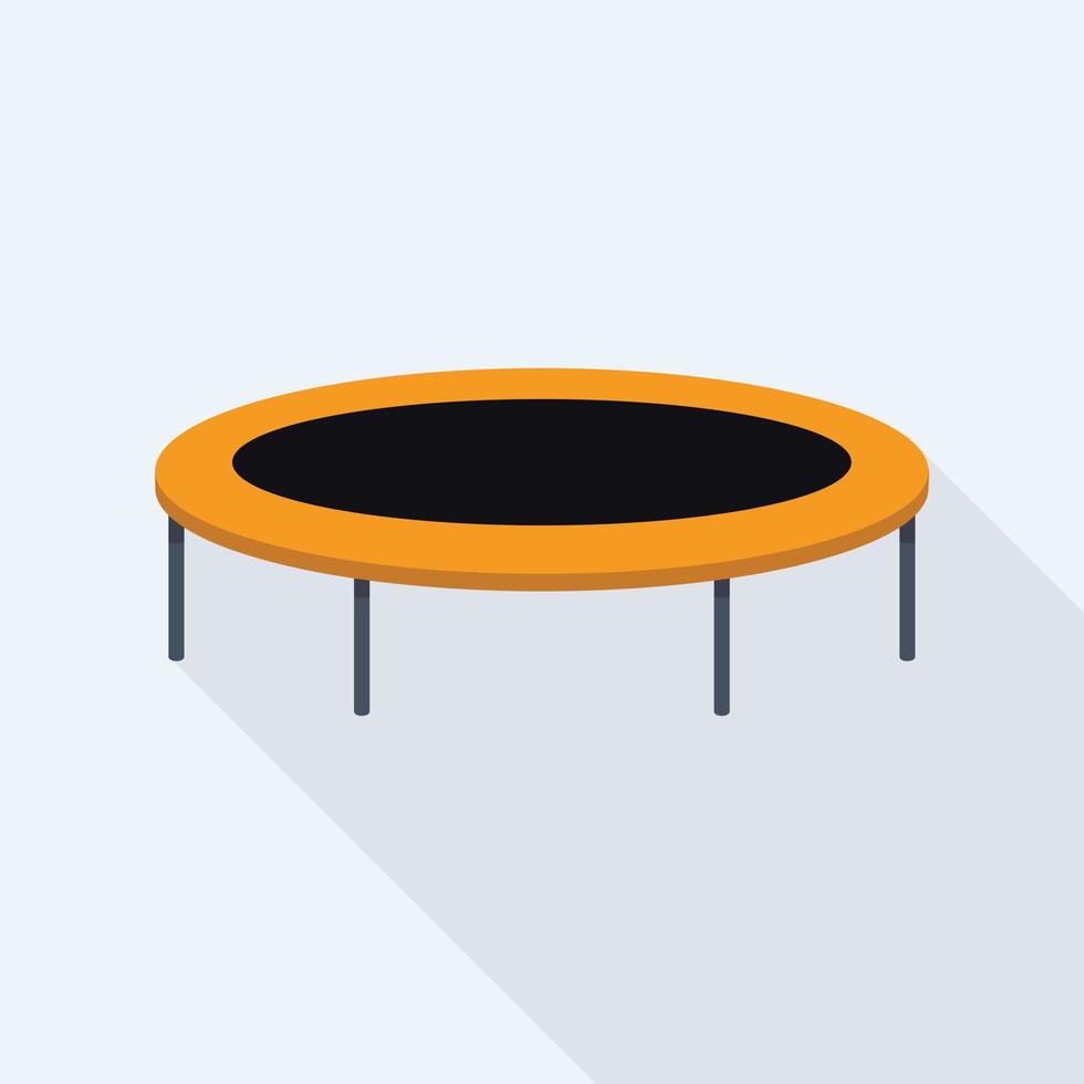 modern trampoline icoon, vlak stijl vector