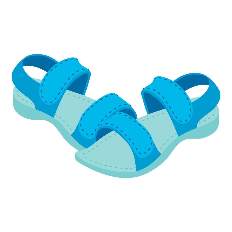 sandalen icoon, isometrische stijl vector