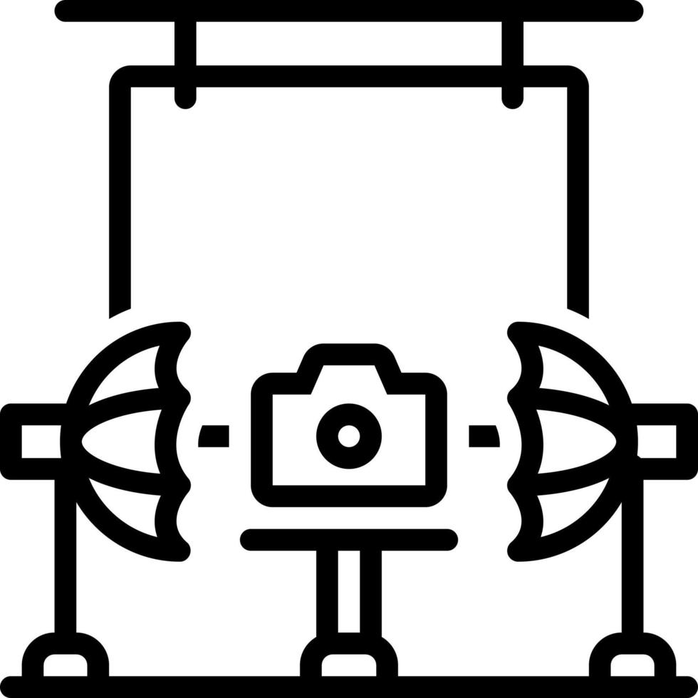 lijnpictogram voor studio vector