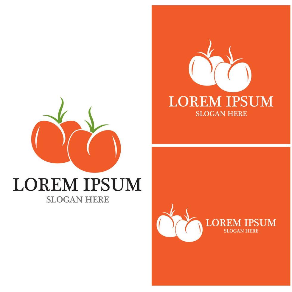 tomaten logo vector sjabloon illustratie