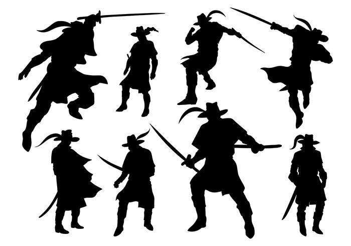 Musketeer Silhouet Vector