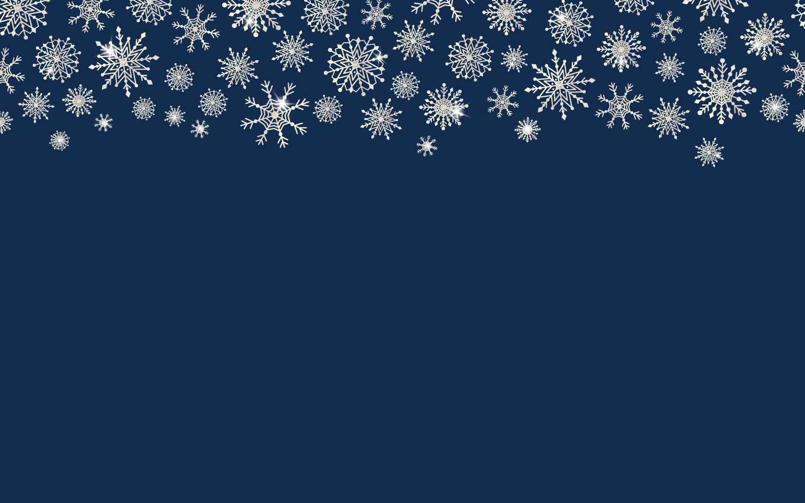 sneeuwvlokken met licht helling reeks illustratie. winter symbool. decoratie element. vector