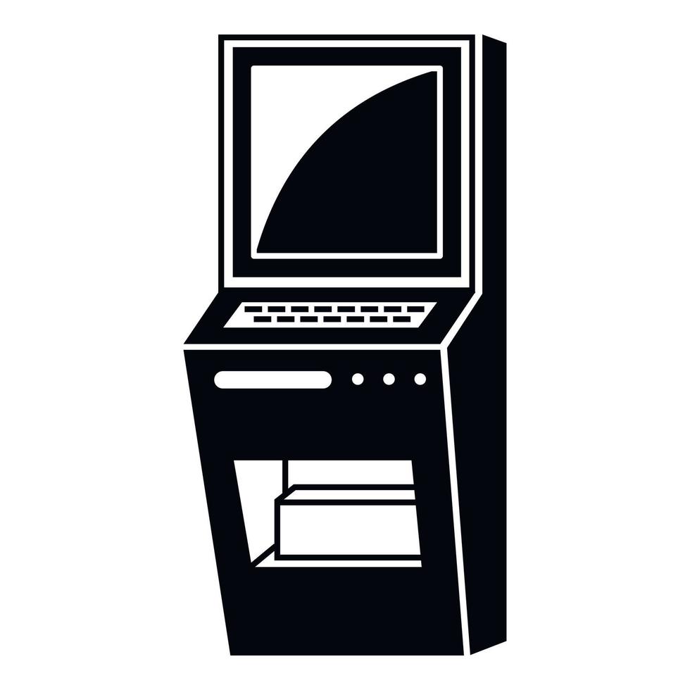 verkoop machine icoon, gemakkelijk stijl vector