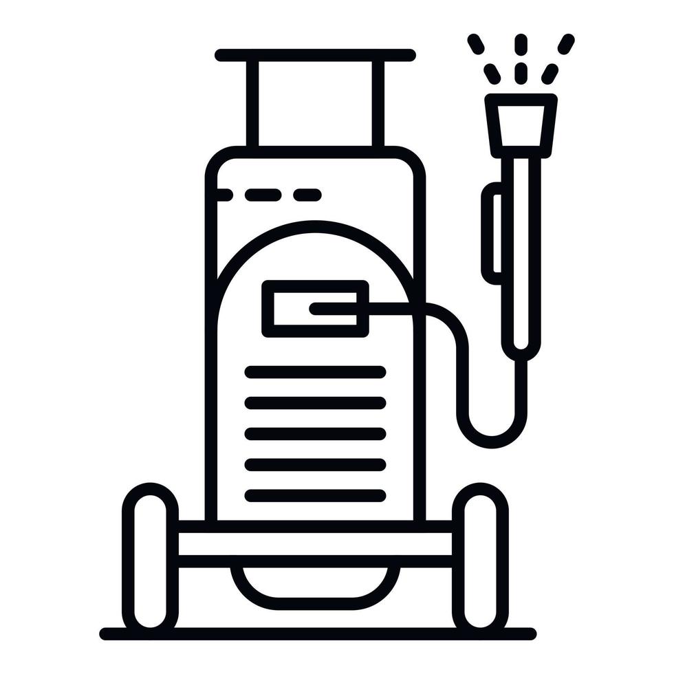 auto wassen uitrusting icoon, schets stijl vector
