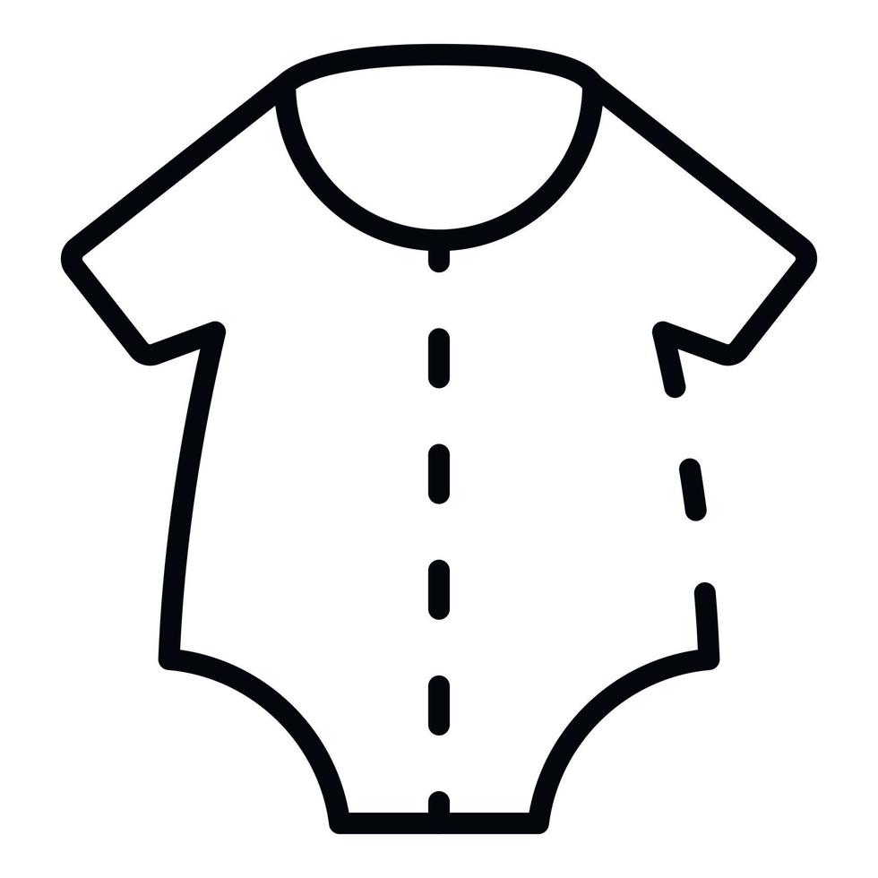 baby nieuw kleren icoon, schets stijl vector