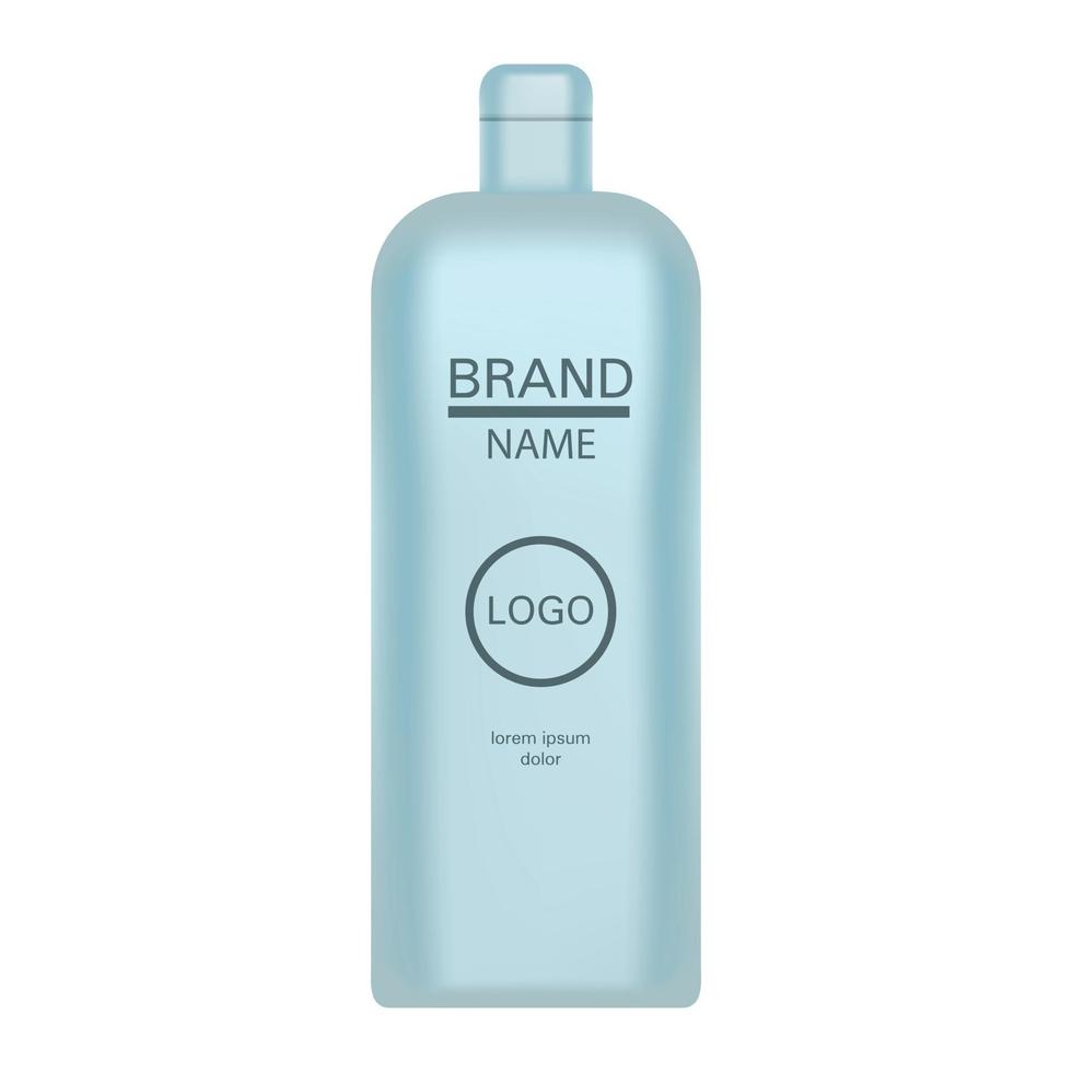 shampoo fles icoon, realistisch stijl vector