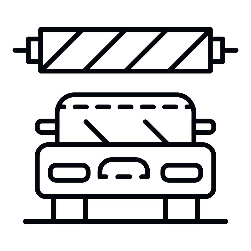 auto wassen station icoon, schets stijl vector