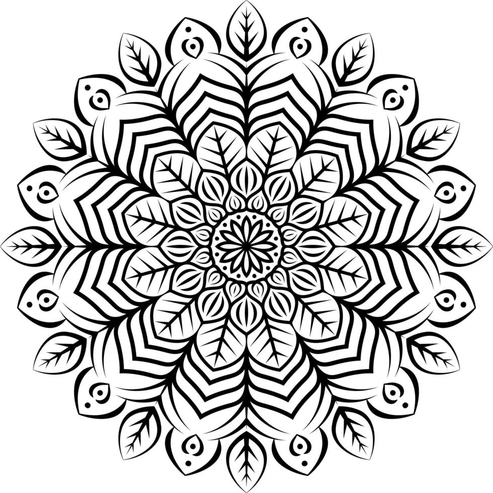 vrij bloemen mandala kleur Pagina's vector bestanden